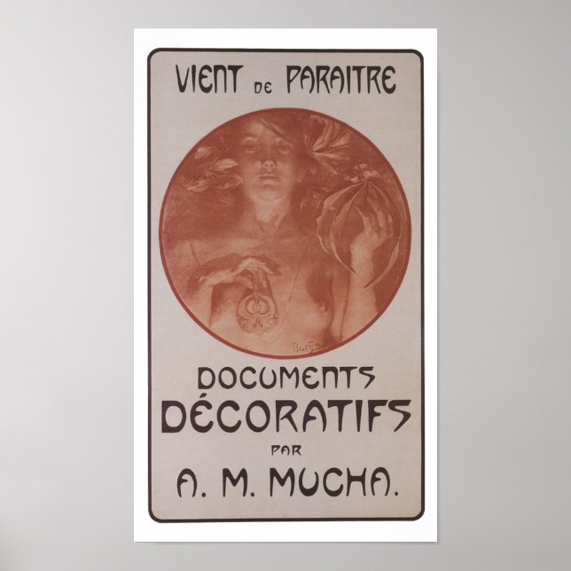 Affiche Alphonse Mucha ~ Documents décoratifs 1902 (Devant)