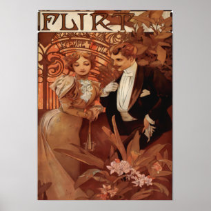 Affiche Alphonse Mucha - Flirt Lefevre Utile