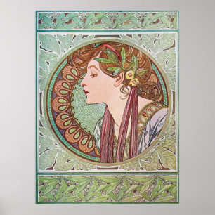 Affiche Alphonse Mucha Goddess Art