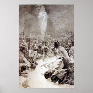 Affiche Alphonse Mucha - Illustration de Le Pater