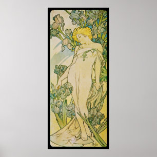 Affiche Alphonse Mucha Iris