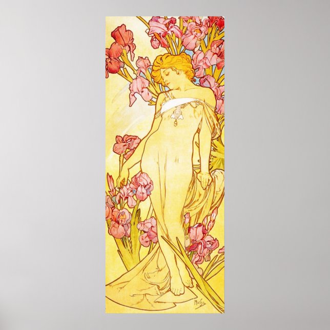 Affiche Alphonse Mucha Iris (Devant)