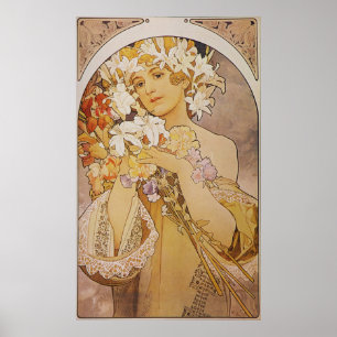 Affiche Alphonse Mucha. La Fleur/Fleurs, c.1897