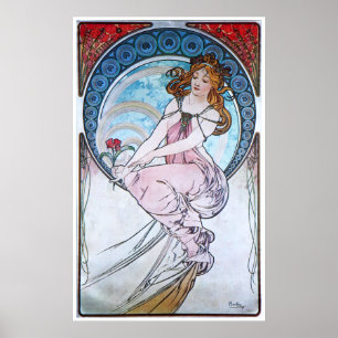 Affiche Alphonse Mucha. La Peinture/Peinture, 1898