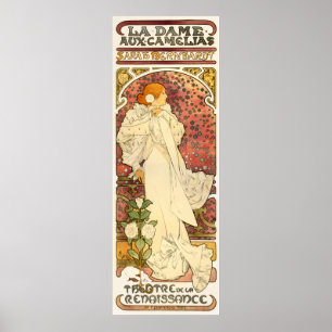 Affiche Alphonse Mucha Lady of the Camelias