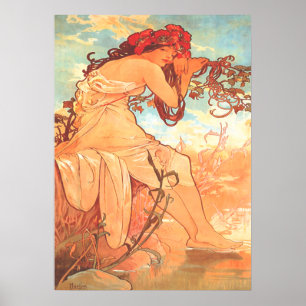 Affiche Alphonse Mucha - L'Été - Les Saisons