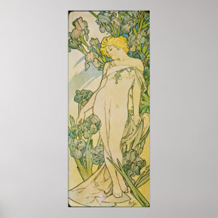 Affiche Alphonse Mucha. L'Iris/Iris, 1897