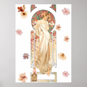 Affiche Alphonse Mucha - Lithographie de l'essence de Sylv