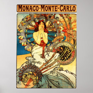 Affiche Alphonse Mucha - Monaco Monte Carlo