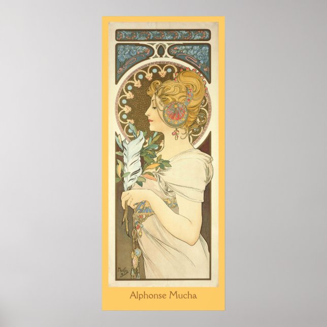 Affiche Alphonse Mucha Peinture (Devant)