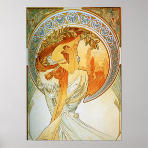 Affiche Alphonse Mucha - Poésie