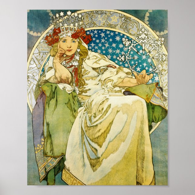 Affiche Alphonse Mucha Princess Hyacinth Art Nouveau (Devant)