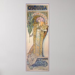 Affiche Alphonse Mucha - Sarah Bernhard Peinture