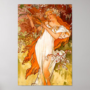 Affiche Alphonse Mucha Spring