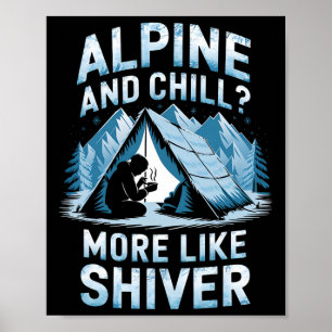Affiche Alpin et glacial Plus comme alpin et frisson grimp