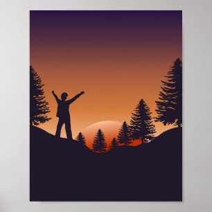 Affiche alpiniste