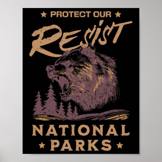 Affiche Alt National Park Resist Service Protégez notre na (Devant)