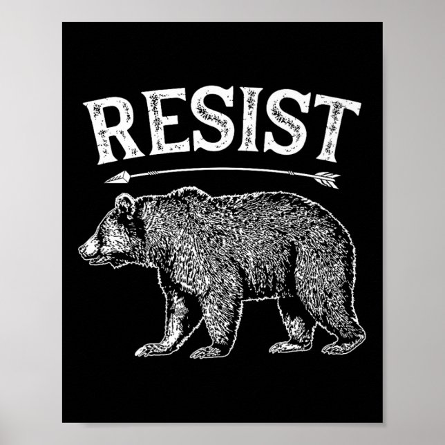 Affiche Alt Us National Park Reste Service T Shirt Bear V (Devant)
