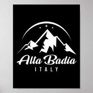 Affiche Alta Badia Italie Station de ski Ski Snowboard So