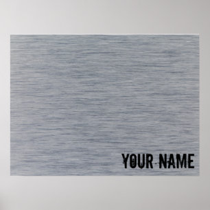 Affiche Aluminium brushed metal structure