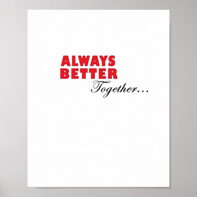 Affiche Always Better Together Minimal Aesthetic  (Devant)