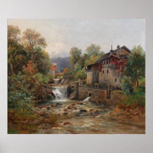 Affiche "Am Mühlenbach" (Par le Mill Stream)