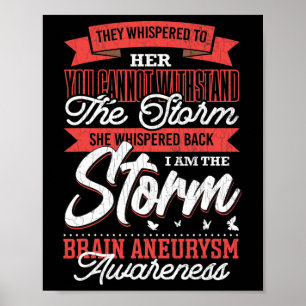Affiche Am The Storm Brain Aneurysm Support de soutien
