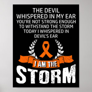 Affiche Am The Storm Leukemia Sensibilisation