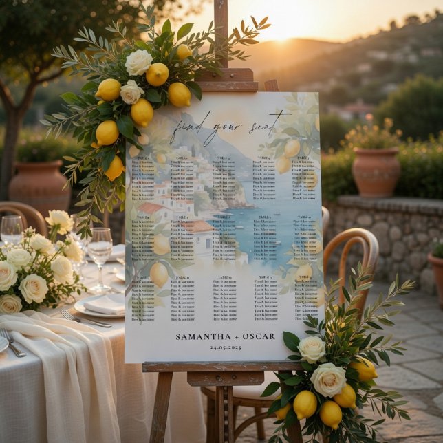Affiche Amalfi Coast Lemon Wedding  (Créateur téléchargé)