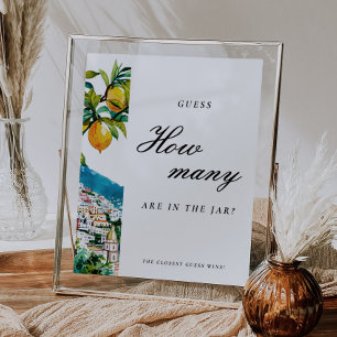 Affiche Amalfi Devine combien de baisers signe de Fête des