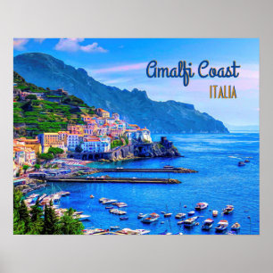 Affiche Amalfi Italie Europe Photographie moderne Voyage