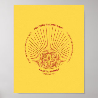 Affiche Amanda Gorman Poème d'investiture 202