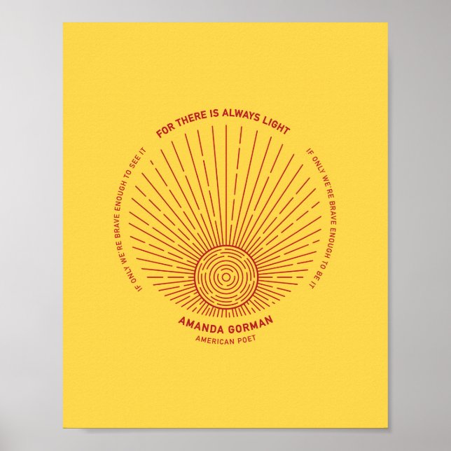 Affiche Amanda Gorman Poème d'investiture 202 (Devant)