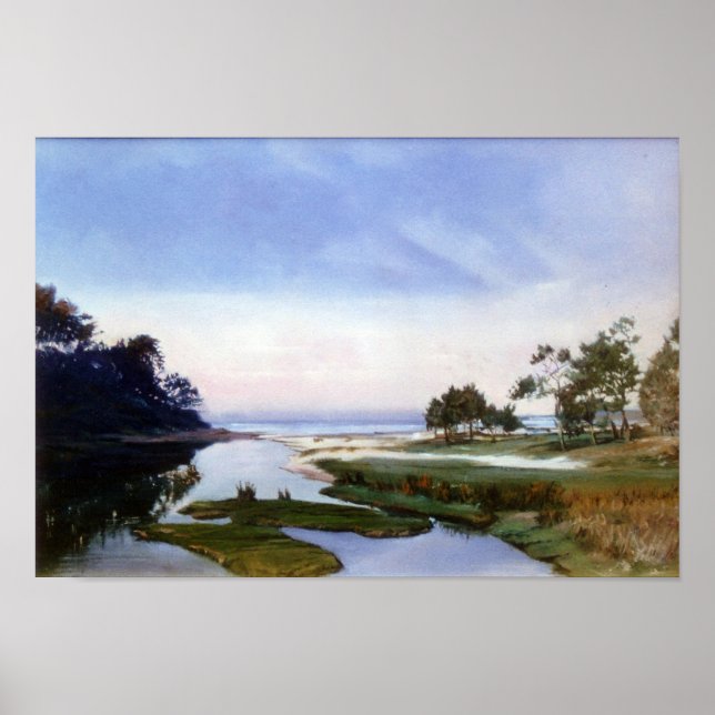 Affiche Amanecer en la ría/Sunrise sur l'estuaire (Devant)