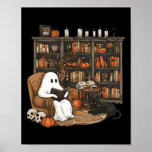 Affiche Amants de livres de bibliothèque de lecture de fan