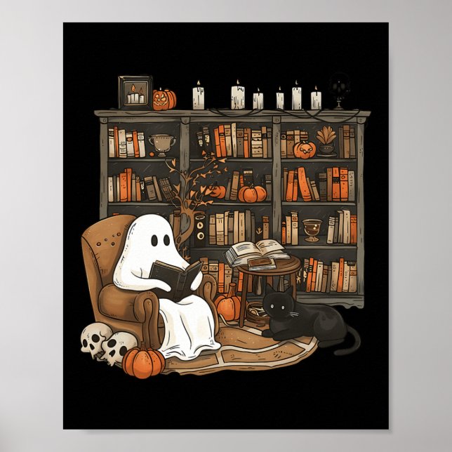 Affiche Amants de livres de bibliothèque de lecture de fan (Devant)