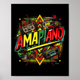 Affiche Amapiano African Print Black History Mois