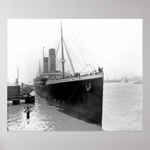 Affiche Amarrage RMS océanique