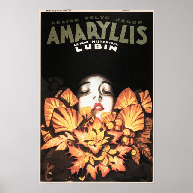 Affiche AMARYLLIS Lubin Fleurs Cosmétiques Loap Loap Ad (Devant)