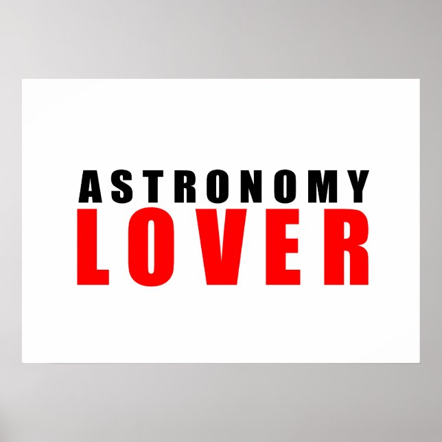 Affiche Amateur d'astronomie (Devant)