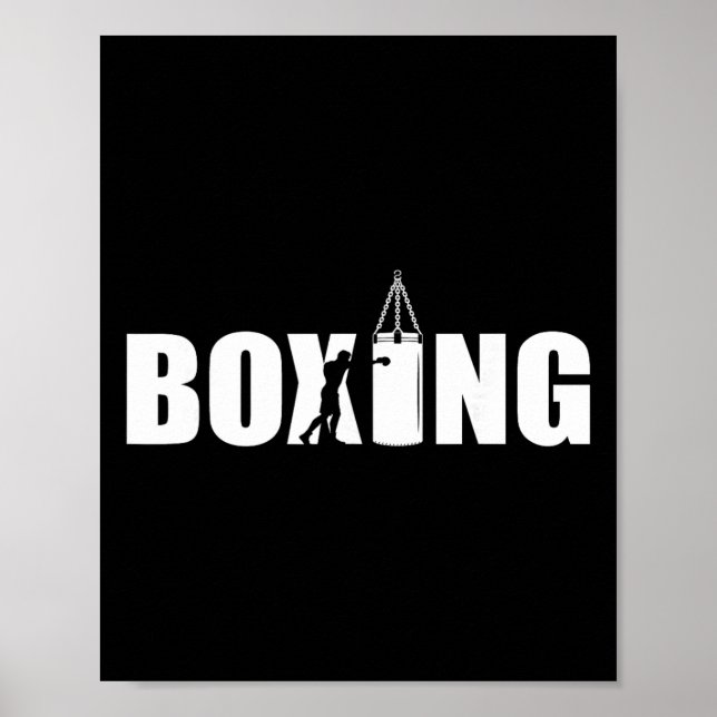 Affiche Amateur de boxe Gym Boxeur Kickboxing Kickboxer En (Devant)