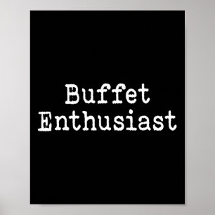 Affiche Amateur de buffet amateur de nourriture drôle de v