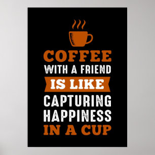 Affiche Amateur de café Café avec un ami