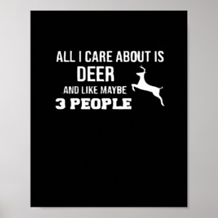 Affiche Amateur de cerfs génial Style minimaliste Rétro