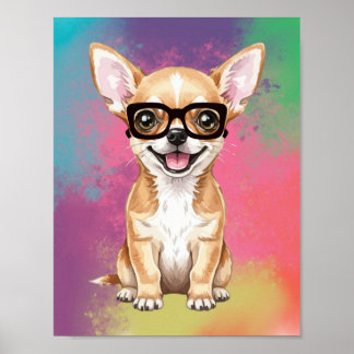 Affiche Amateur de Chien | PopArt de Chien Drôle Coloré