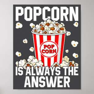 Affiche Amateur de déguisement Pop drôle de maïs pop-corn