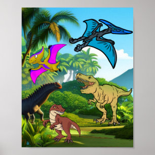 Affiche Amateur de dinosaure
