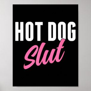 Affiche Amateur de hot-dog drôle humour de hot-dog