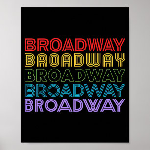 Affiche Amateur de musique rétro de Broadway Théâtre Théât