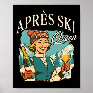 Affiche Amateur de ski Voyage de ski Club social de l'aprè